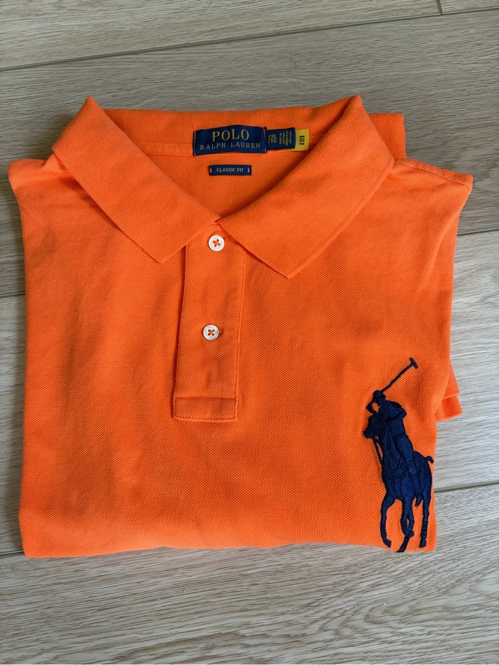 Ralph Lauren Polo Classic Fit Men's Polo in Bright Orange - Picture 2 of 4